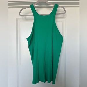 Green Ava and Viv ribbed tank top